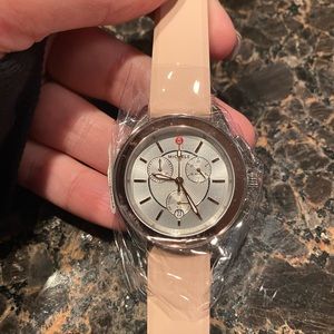 Michele Watch Pink silicone band NWT